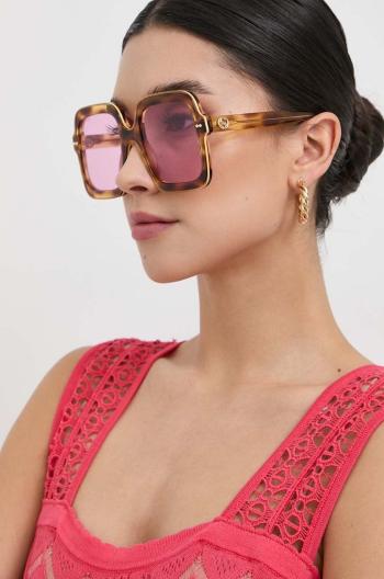 Sluneční brýle Gucci GG1241S dámské, hnědá barva
