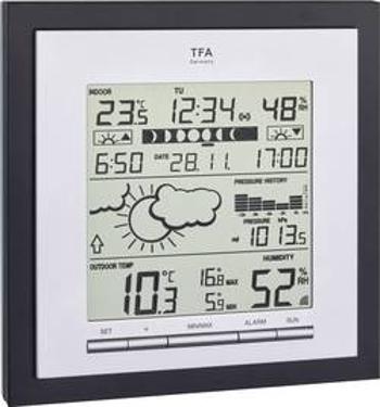 Digitální bezdrátová meteostanice TFA Dostmann Linea Plus 35.1144.01, Max. dosah 100 m, černá, šedá