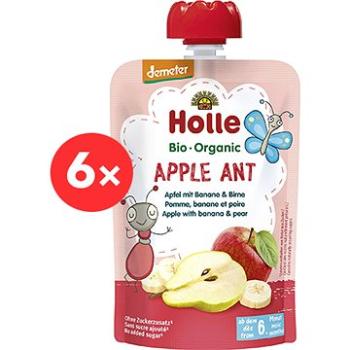 HOLLE Apple Ant  BIO jablko banán hruška 6× 100 g (7640161877245)