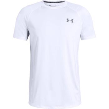 Pánské triko Under Armour Raid 2.0 SS Left Chest  XL  White/Steel