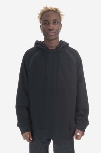 Bavlněná mikina adidas Originals pánská, černá barva, s kapucí, hladká, HR8673-black