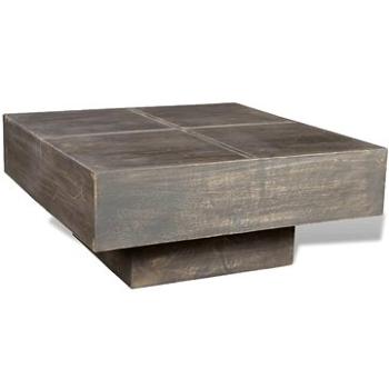 Konferenční stolek z mangovníkového dřeva čtvercový tmavě hnědý (241133)