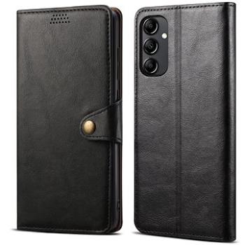 Lenuo Leather flipové pouzdro pro Samsung Galaxy A14 4G/5G, černá (348437)