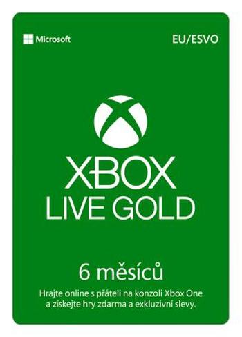 ESD XBOX - Zlaté členství Xbox Live Gold - 6 měsíců (Evropa)