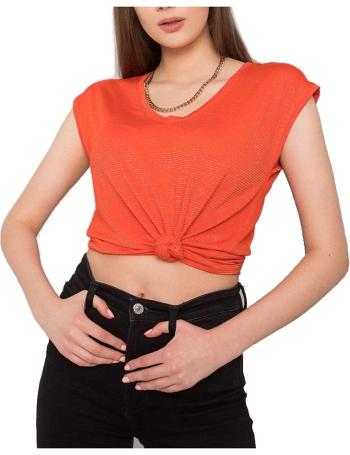 Oranžové dámské tričko s krátkým rukávem vel. S