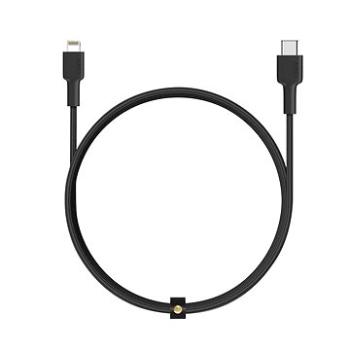 Aukey CB-CL1 Braided Nylon MFi USB-C to Lightning Cable, 1m (CB-CL1-Black)