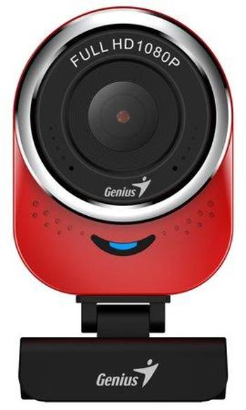 GENIUS webová kamera QCam 6000/ červená/ Full HD 1080P/ USB2.0/ mikrofon, 32200002408