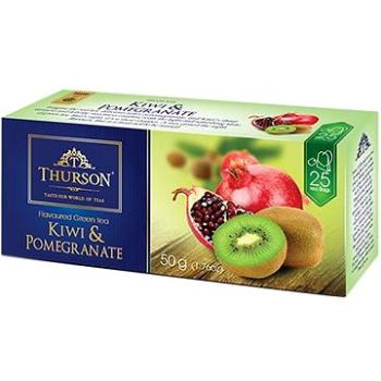 Thurson Kiwi & Pomegranate, zelený čaj (25 sáčků) (TS02010)