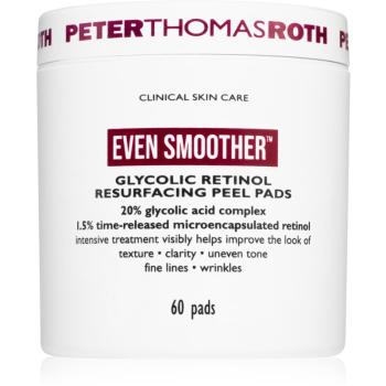 Peter Thomas Roth Even Smoother Glycolic Retinol Resurfacing Peel Pads peelingové pleťové tamponky na noc 1 cps