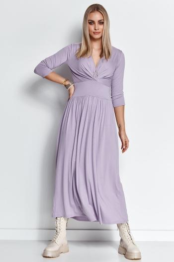 Světlo fialové dlouhé šaty M671