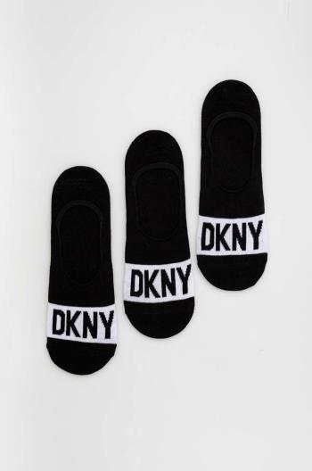 Ponožky Dkny 3-pack pánské, černá barva