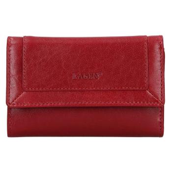 Lagen Dámská peněženka kožená BLC/4390 Červená/červená