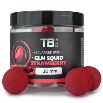 Tb baits vyvážené boilie balanced + atraktor glm squid strawberry 100 g - 20 mm