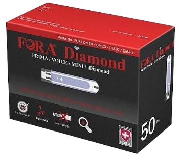 Fora Diamond Testovací proužky ke glukometrům Diamond 50 ks