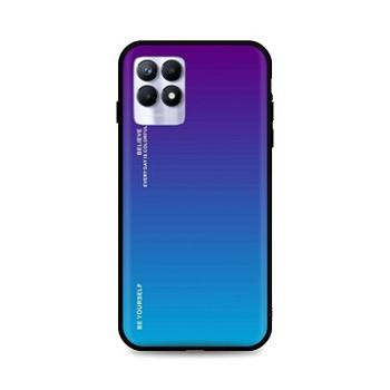 TopQ Kryt LUXURY Realme 8i pevný duhový purpurový 69627 (Sun-69627)