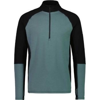 MONS ROYALE OLYMPUS HALF ZIP Pánské technické merino triko, tmavě zelená, velikost M