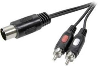 Konektor DIN / cinch audio kabel SpeaKa Professional SP-7870640, 1.50 m, černá