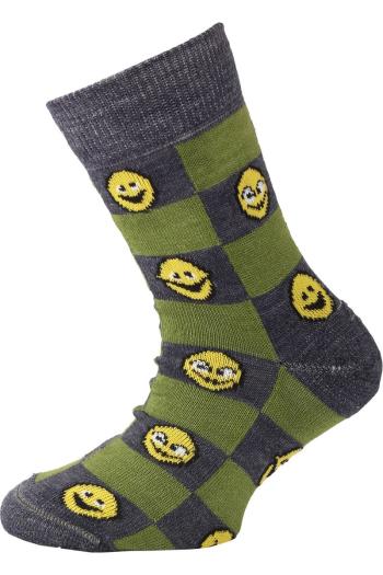 Lasting dětské merino ponožky TJE zelené Velikost: (29-33) XS ponožky