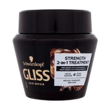 Schwarzkopf Gliss Ultimate Repair Strength 2-In-1 Treatment 300 ml maska na vlasy pro ženy na poškozené vlasy; na suché vlasy