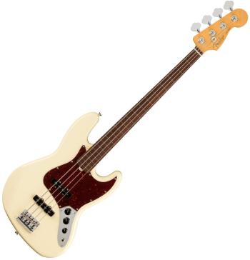 Fender American Professional II Jazz Bass RW FL Olympic White Bezpražcová baskytara