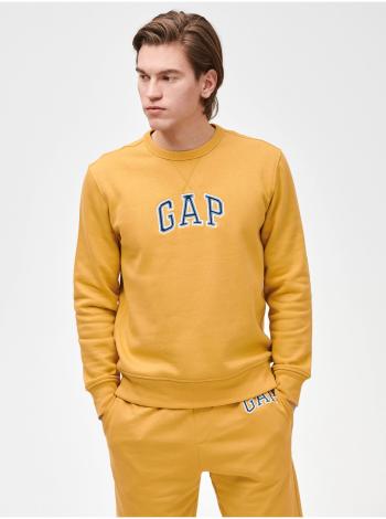 Žlutá pánská mikina GAP Logo crewneck sweatshirt