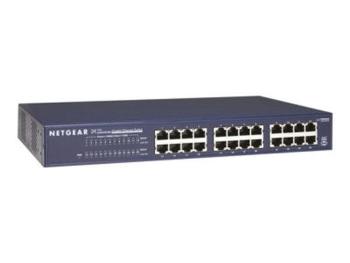 Netgear 24 x 10/100/1000 Ethernet Switch Rack-mountable, JGS524-200EUS