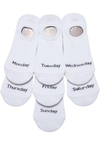 Urban Classics Invisible Weekly Socks 7-Pack white - 35–38