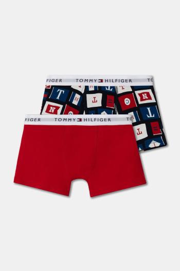 Dětské boxerky Tommy Hilfiger 2-pack červená barva, UB0UB00550