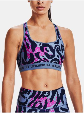 Podprsenka Under Armour Crossback Mid Print - modrá