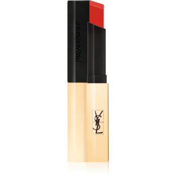 Yves Saint Laurent Rouge Pur Couture The Slim tenká matující rtěnka s koženým efektem odstín 10 Corail Antinomique 2,2 g