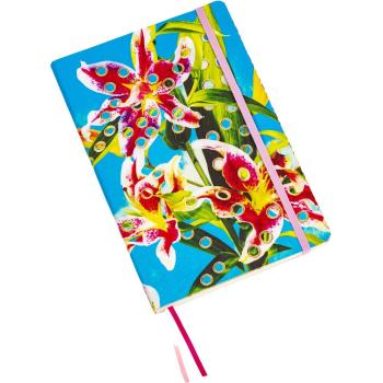 Zápisník TOILETPAPER FLOWERS Seletti 21 x 14 cm modrý