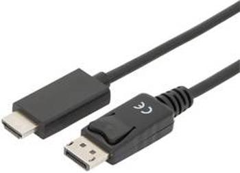 DisplayPort / HDMI kabelový adaptér Digitus [1x zástrčka DisplayPort - 1x HDMI zástrčka] černá 2.00 m