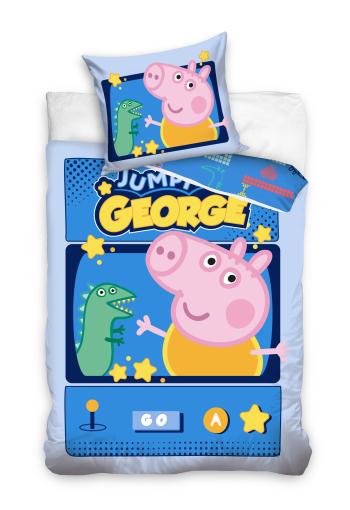 Carbotex Dětské ložní povlečení Peppa Pig - George jumping game