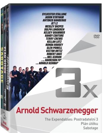 3x Arnold Schwarzenegger - kolekce (3 DVD)