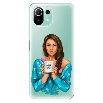 Odolné silikonové pouzdro iSaprio - Coffe Now - Brunette - Xiaomi Mi 11 Lite