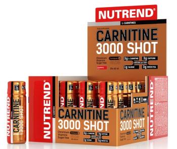 Carnitine 3000 Shot - Nutrend 20 x 60 ml. Pomaranč
