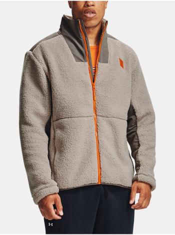 Hnědá bunda Under Armour LEGACY SHERPA SWACKET