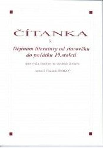 Čítanka k dějinám literatury od starověku do počátku 19. století - Vladimír Prokop