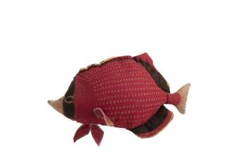 Červený polštář Fish Dory - 62*15*33cm 94375