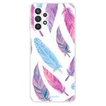 Odolné silikonové pouzdro iSaprio - Feather Pattern 10 - Samsung Galaxy A32