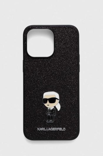 Obal na telefon Karl Lagerfeld iPhone 15 Pro Max 6.7 černá barva