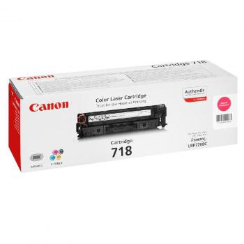 CANON CRG718 M - originální toner, purpurový, 2900 stran