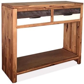 Konzolový stolek masivní akáciové dřevo 86x30x75 cm (246045)