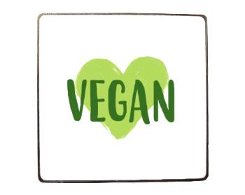 Magnet čtverec kov VEGAN