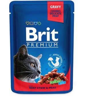 Brit Premium Cat Pouches with Beef Stew & Peas 100 g (8595602505982)