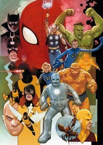 CLEMENTONI Puzzle Marvel 80 let, 1000 dílků