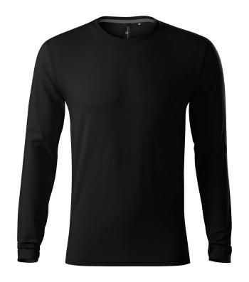 MALFINI Pánské tričko s dlouhým rukávem Brave - Černá | M