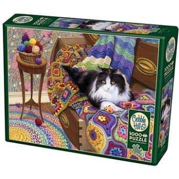Cobble Hill Puzzle Pohodlná kočka 1000 dílků (625012803168)