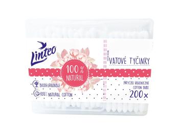 Vatové tyčinky eko Linteo 200ks box