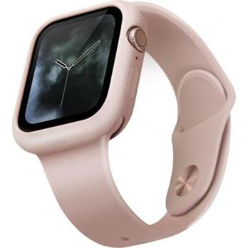 Uniq silikonové pouzdro Lino pro Apple Watch série 4/5 (44 mm), růžová UNIQ-44MM-LINOPNK